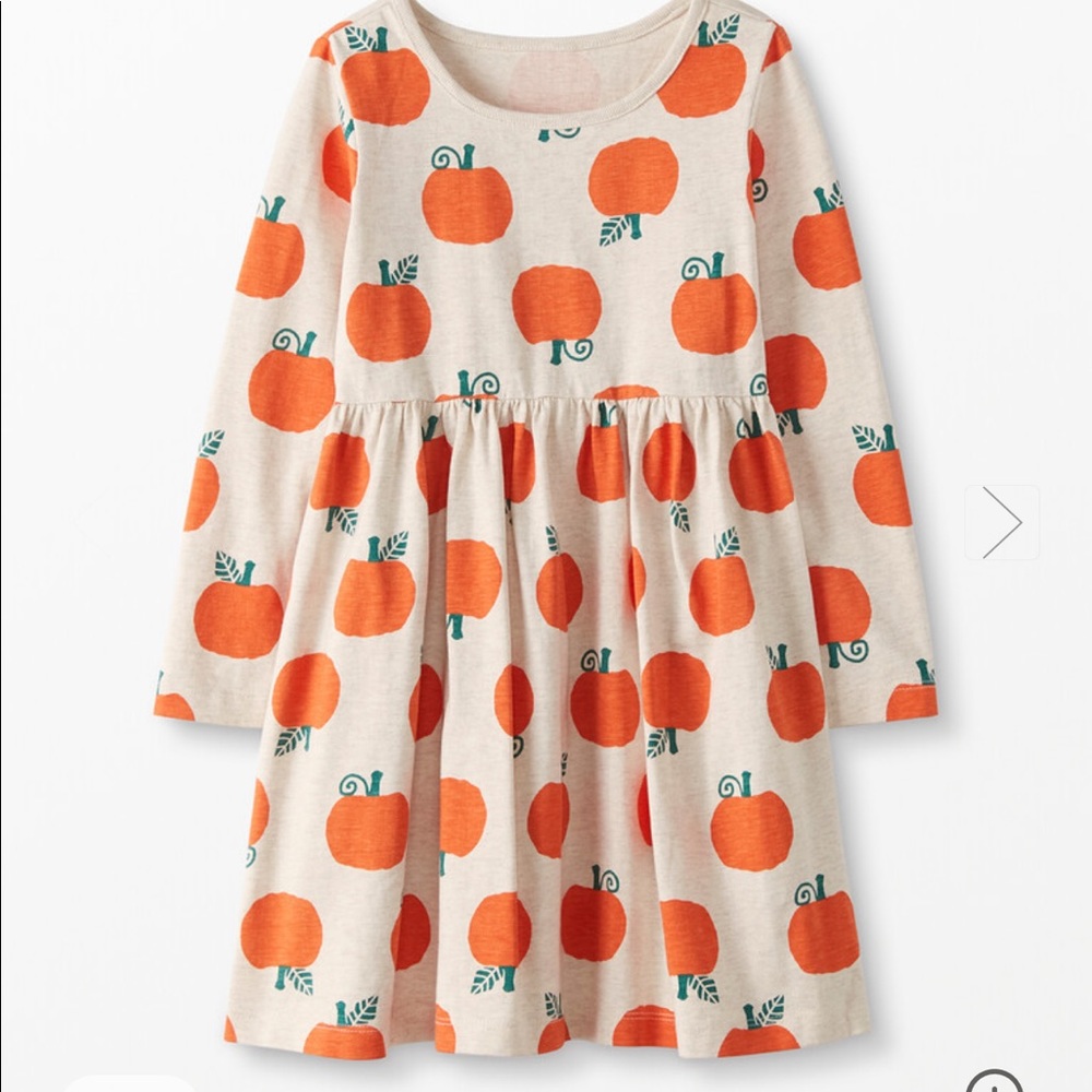 Hanna Andersson Halloween Elizabeth skater pumpkin dress